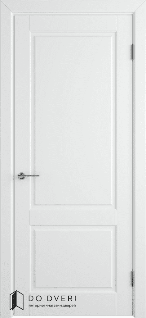 Дверь окрашенная эмаль белая Дорен без стекла