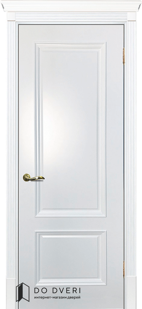 Дверь окрашенная эмаль белая Смальта 7 без стекла