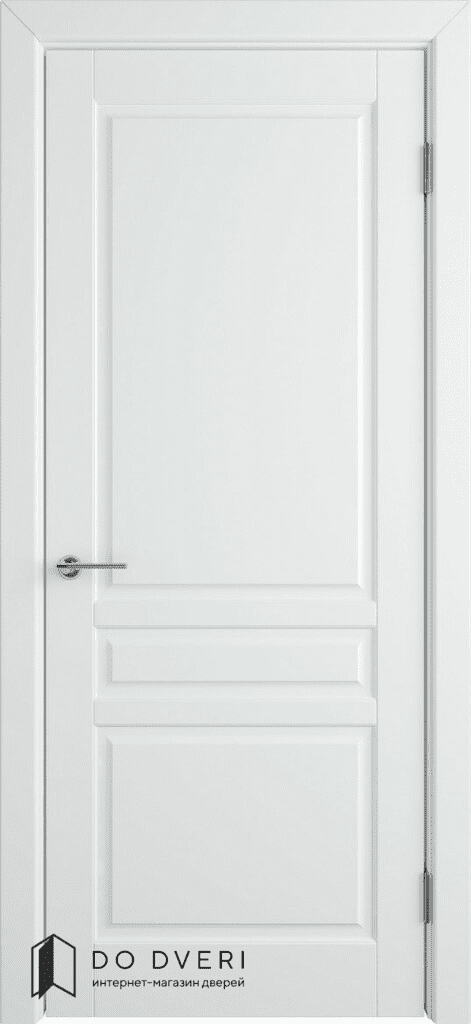дверь окрашенная эмаль ВФД Стокгольм белая без стекла