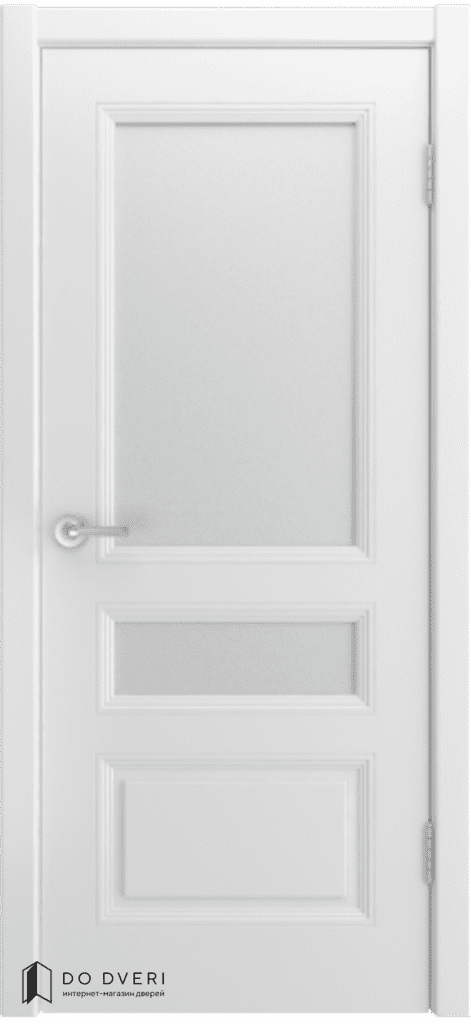 Дверь Belini-555 эмаль Белая со стеклом