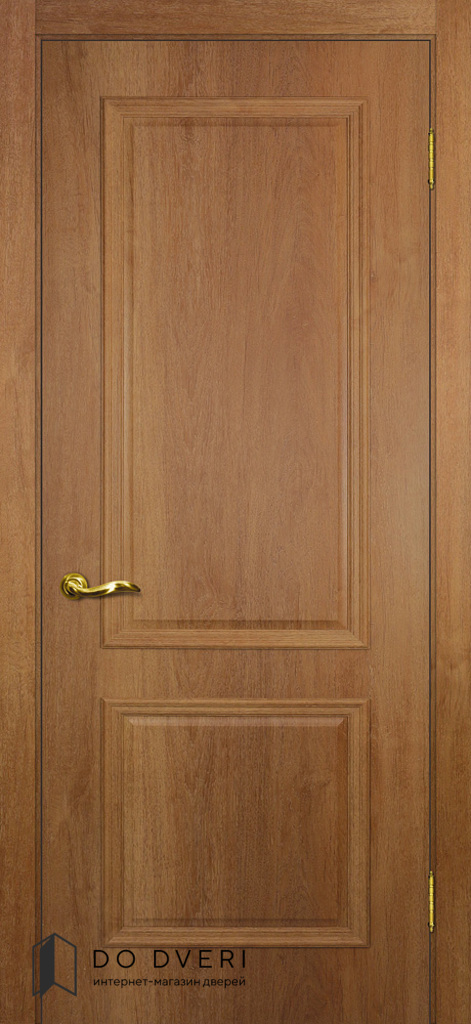 Классическая межкомнатная дверь в ПВХ покрытии в квартиру, для дачи и дома Верона-1 ДГ Дуб арагон