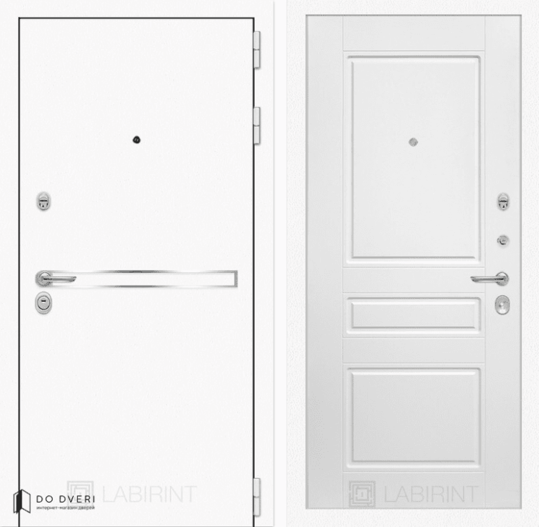 дверь Лабиринт Лайн WHITE 03 - Белый софт
