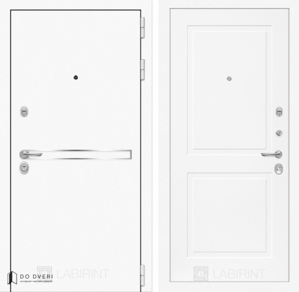 дверь Лабиринт Лайн WHITE 11 - Белый софт