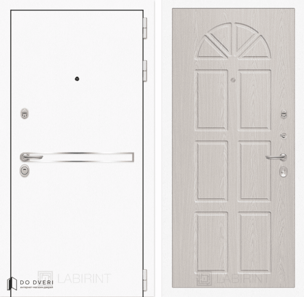 дверь Лабиринт Лайн WHITE 15 - Алмон 25