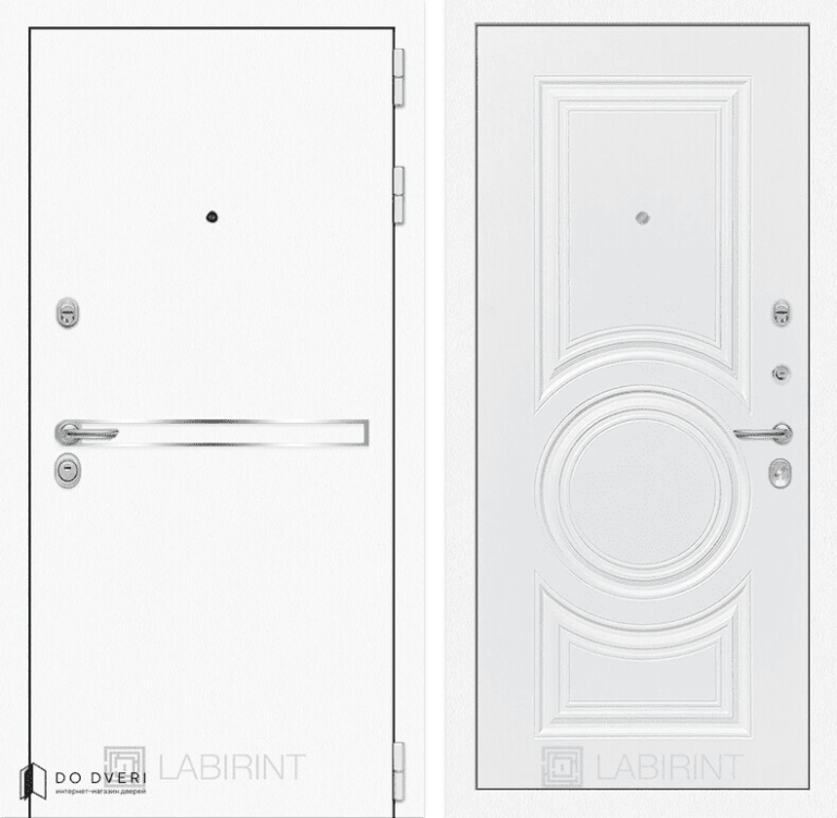 дверь Лабиринт Лайн WHITE 23 - Белый софт