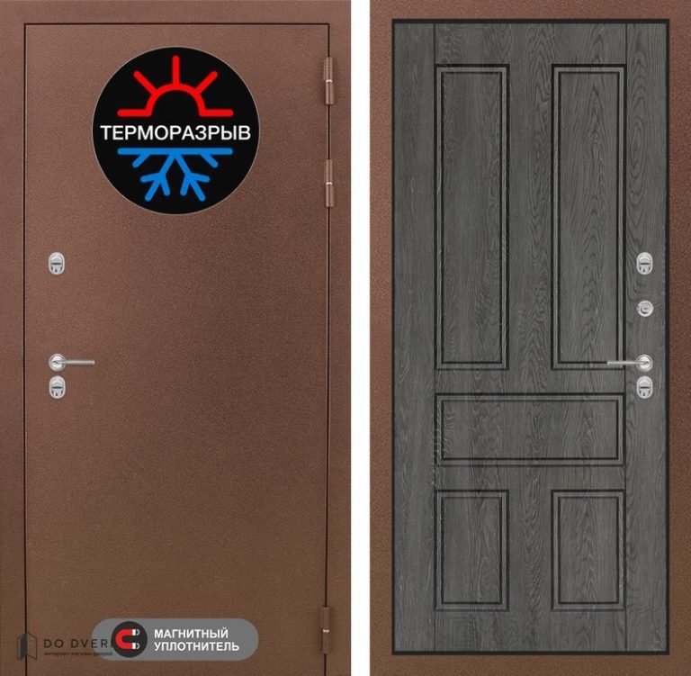 Входная дверь Лабиринт Термо Магнит 10 - Дуб филадельфия графит