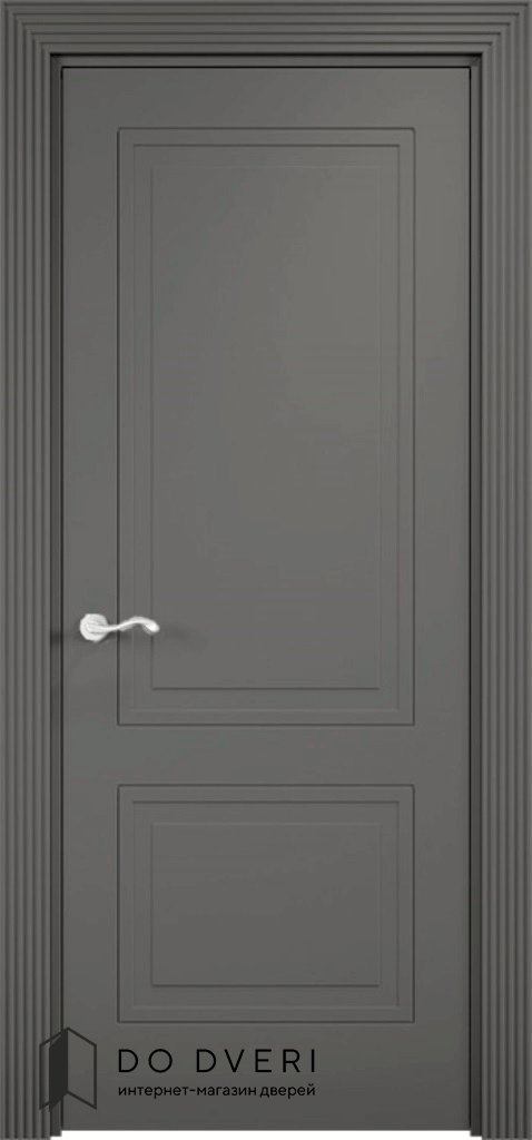 Межкомнатная дверь Verda Париж 1 ДГ эмалит софт графит