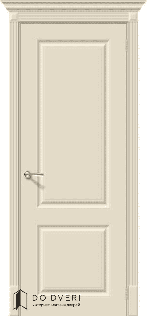 Дверь Bravo Скинни-12 ДГ эмаль Cream (RAL 1013)