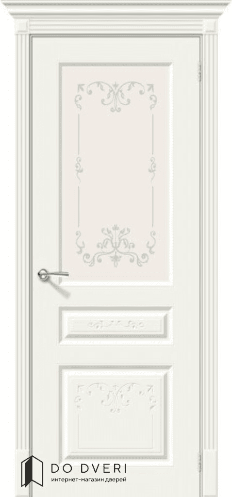 Дверь Bravo Скинни-15.1 Art ДО эмаль Whitey (RAL 9016)