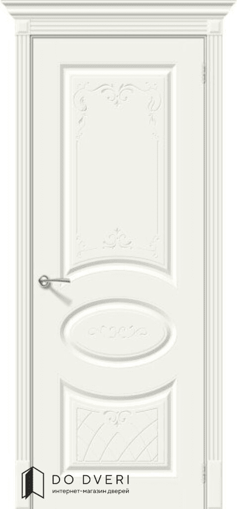 Дверь Bravo Скинни-20 Art ДГ эмаль Whitey (RAL 9016)
