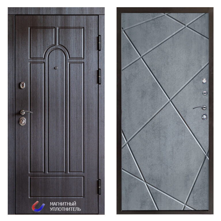 Входная дверь Йошкар-Ола Модена венге - Лучи бетон темный