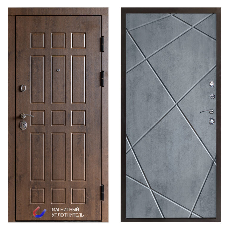 Входная дверь Йошкар-Ола Афина дуб - Лучи бетон темный